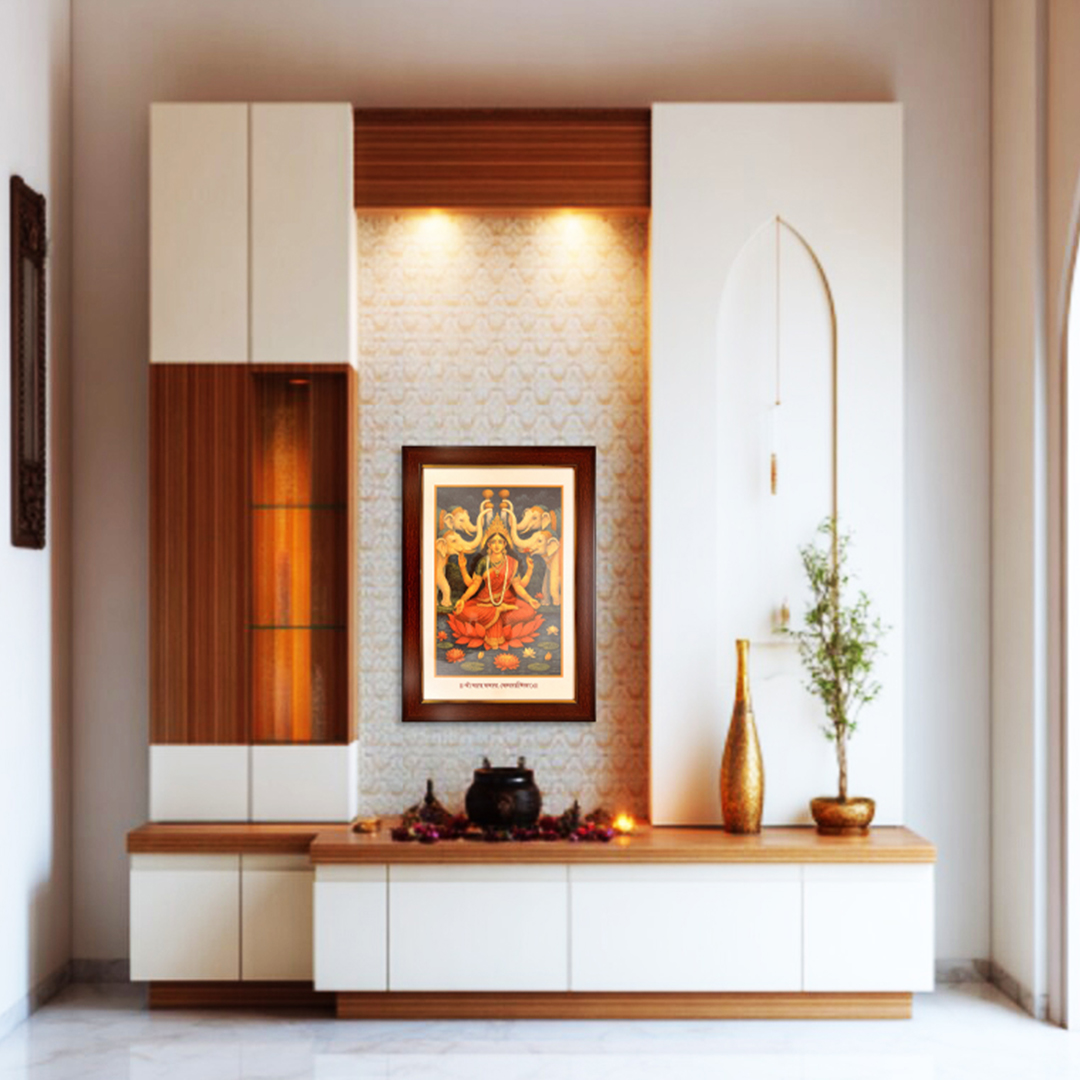 Goddess Maa Kamala Devi (Kamlatmika) Photo Frame for Attract Wealth