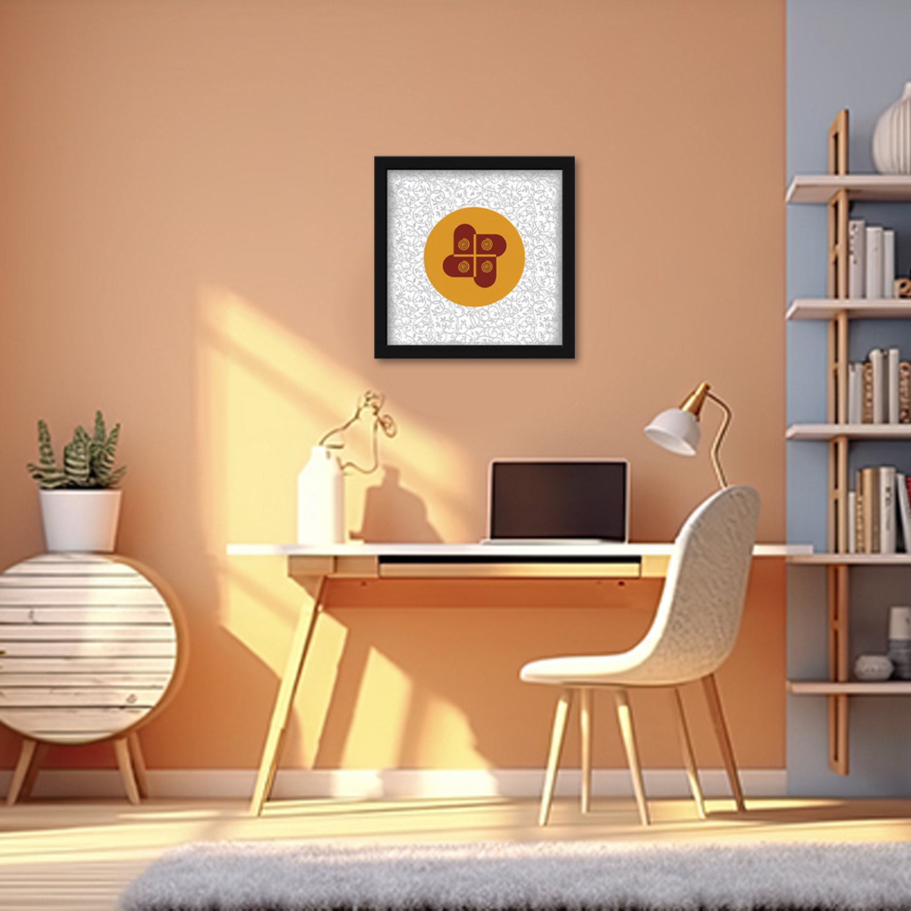 Vasudha Symbol Photo Frame For Money Attraction