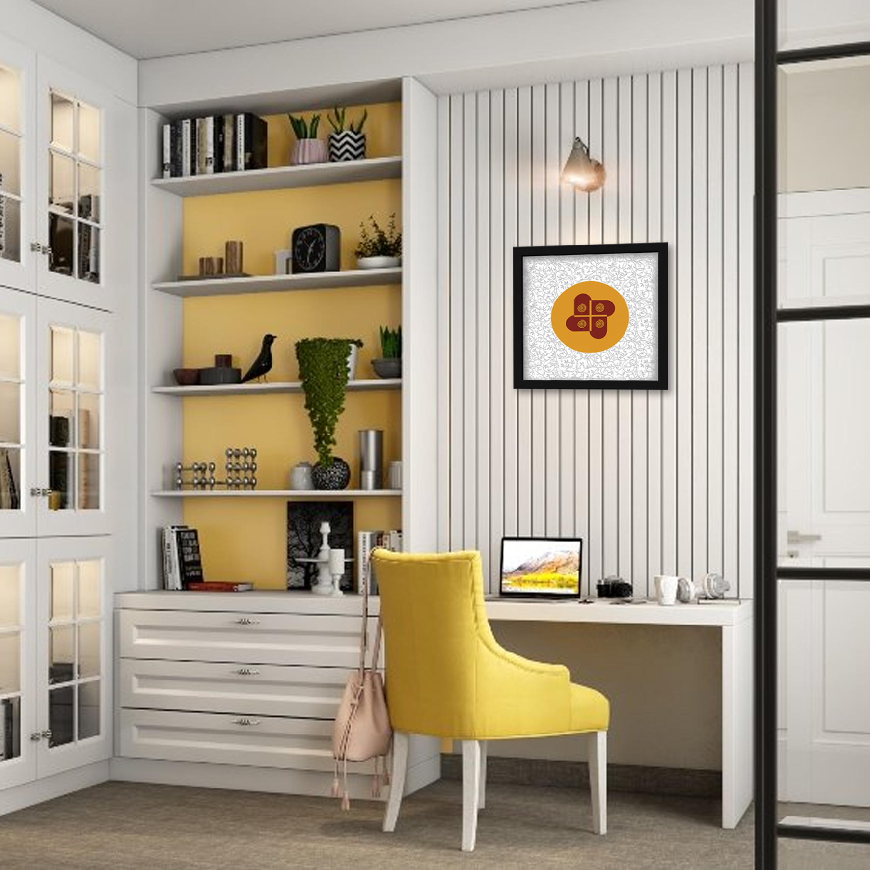 Vasudha Symbol Photo Frame For Money Attraction